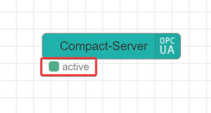 Screenshot showing the Active Tab of compact server node